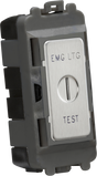 20AX DP Key Module Marked EMG LTG TEST - Brushed Chrome