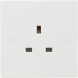Knightsbridge 13A 1G Unswitched Socket - White - Main view