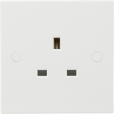 Knightsbridge 13A 1G Unswitched Socket - White - Main view