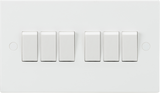 Knightsbridge 10AX 6G 2-Way Switch - White - Product Image