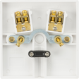 Knightsbridge 20A Flex Outlet Plate - White, Square Edge