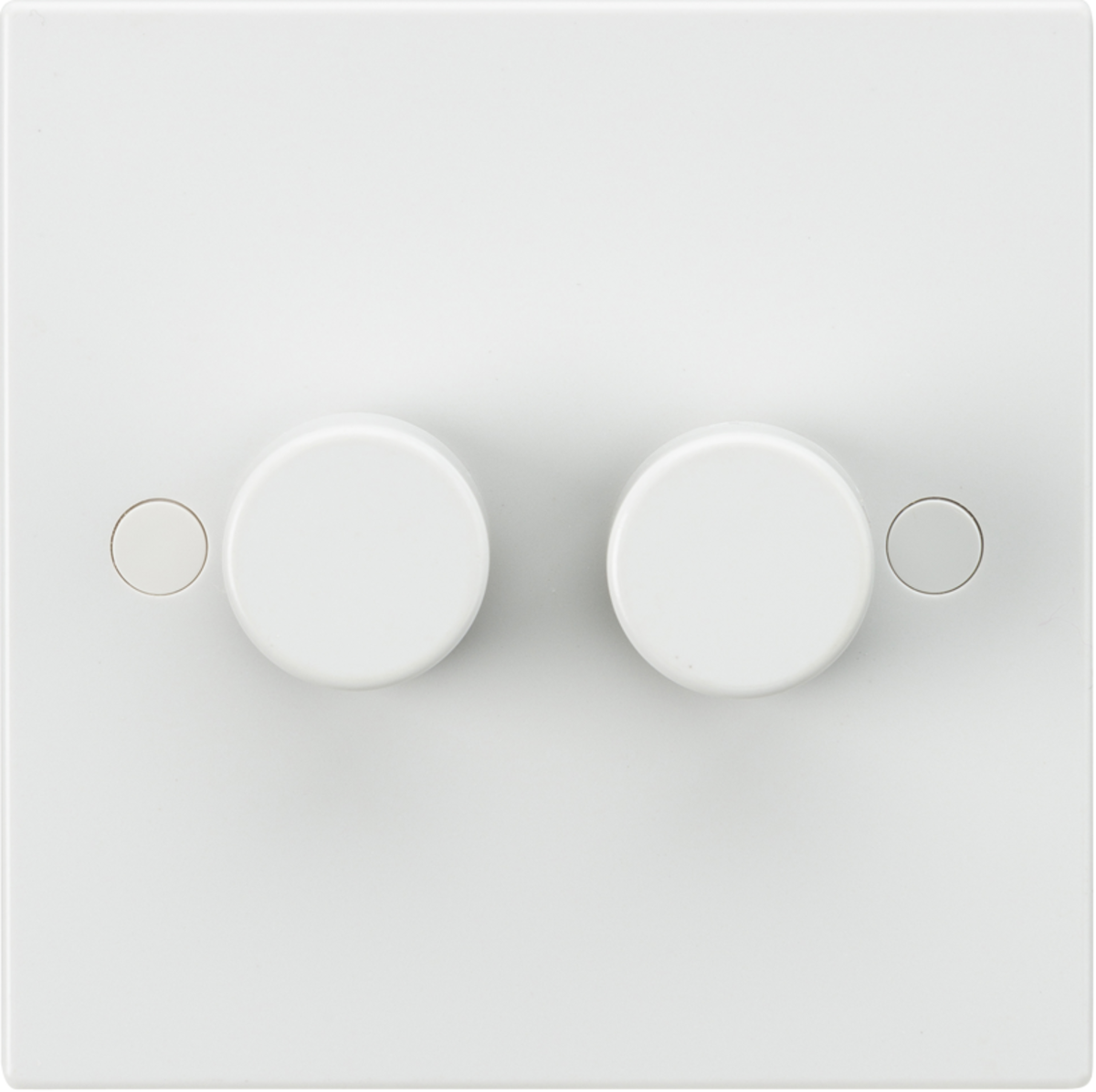 Knightsbridge 2G 2 Way 40-400W Leading Edge Dimmer Switch, White