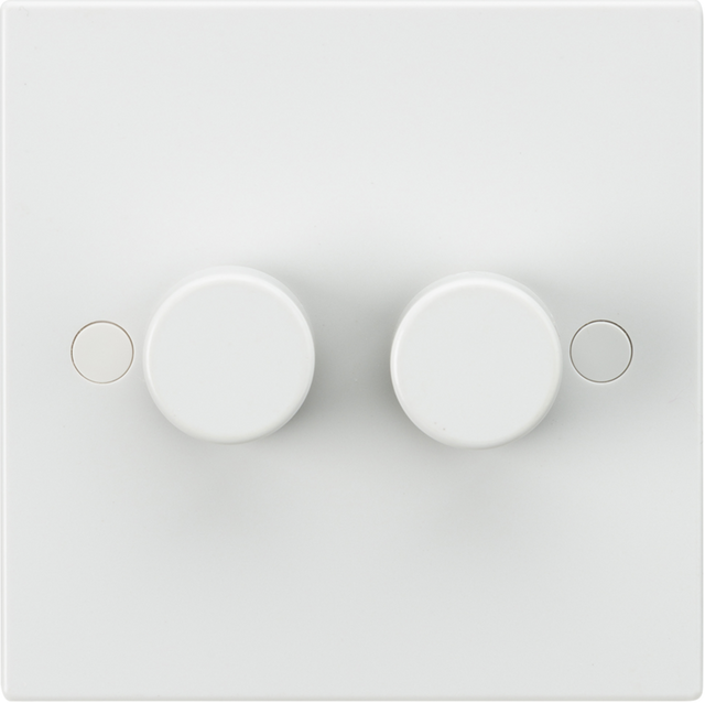 Knightsbridge 2G 2 Way 40-400W Leading Edge Dimmer Switch, White