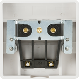 Knightsbridge 45A Cooker Connection Unit - Square Edge