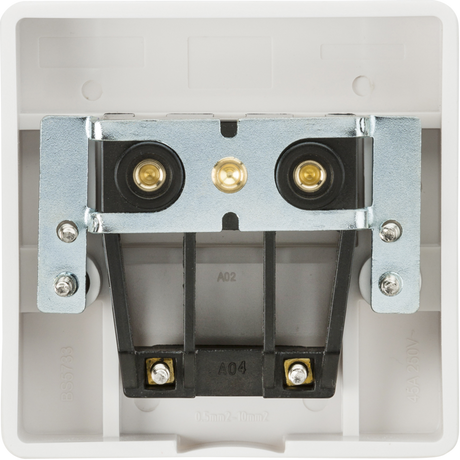 Knightsbridge 45A Cooker Connection Unit - Square Edge