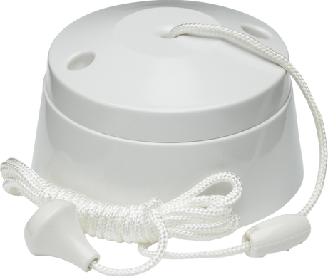 Knightsbridge 10AX 2-Way Pull Cord Switch - White