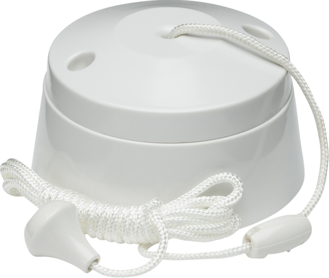 Knightsbridge 10AX 2-Way Pull Cord Switch - White