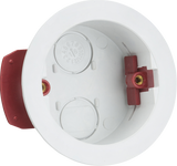 34mm Round Dry Lining Box - White PVC