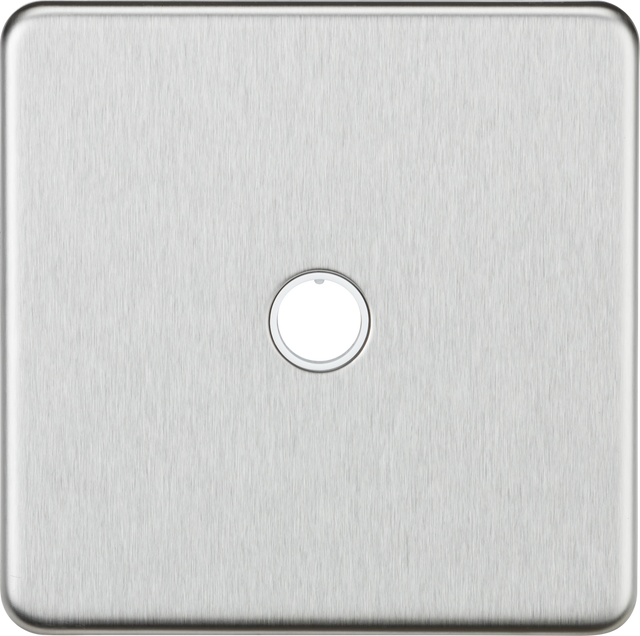 20A Flex Outlet Plate - Brushed Chrome