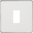 Screwless 1G Grid Faceplate - Polished Chrome
