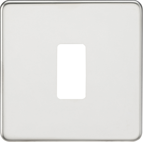 Screwless 1G Grid Faceplate - Polished Chrome