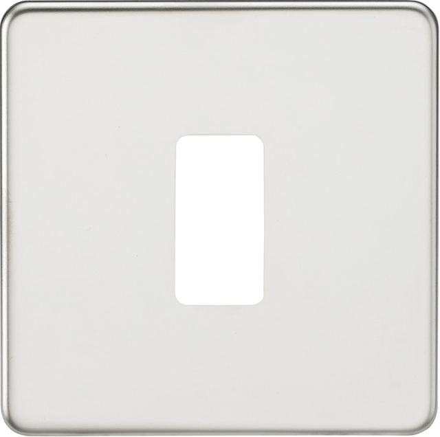 Screwless 1G Grid Faceplate - Polished Chrome