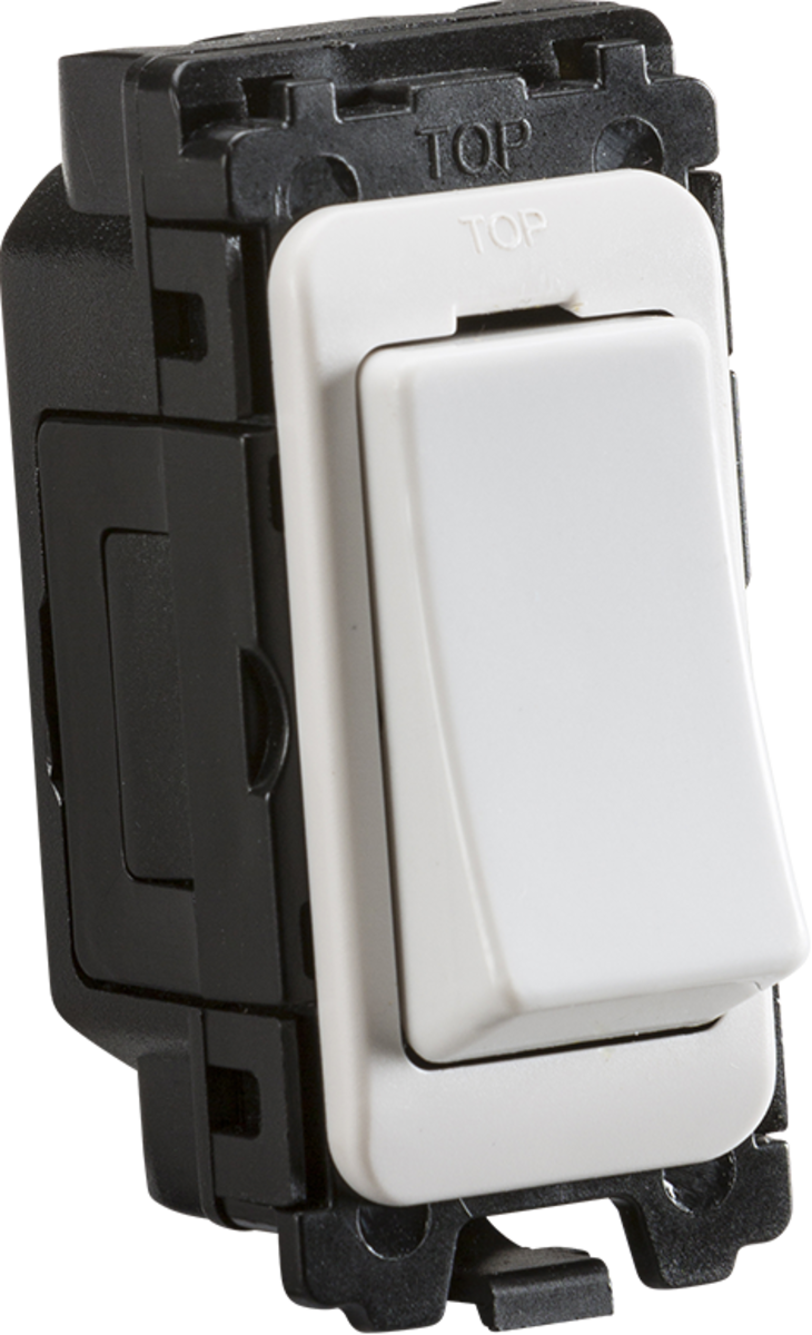 20AX Intermediate Switch Module - Front Mounting Grid Module in White