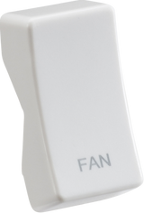 Rocker Cover - Laser Printed FAN, White