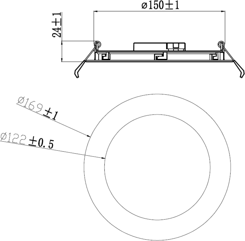 KARA 12W Dimmable Recessed LED Panel