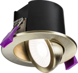 SpektroLED Evo Tilt Fire Rated IP65 Downlight - Antique Brass