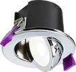 SpektroLED Evo Tilt Fire Rated IP65 Downlight - Polished Chrome