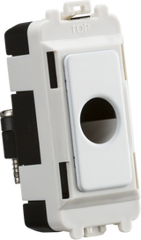 Knightsbridge Flex Outlet Module - Matt White