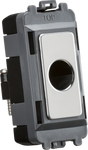 Knightsbridge Flex Outlet Module Polished Chrome
