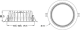 SEREN 230V IP40 LED Recessed Downlight - Image 2