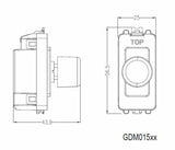 Knightsbridge 1G 2-Way Trailing Edge Dimmer Module - Image