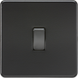 10AX 1G DP Switch - Matt Black - Modern Screwless Design