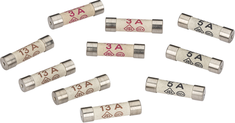 Mixed Fuses Set 3x3A, 3x5A, 4x13A - Box of 10