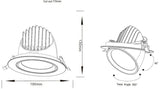 SARA 230V IP20 LED Recessed Scoop Downlight - Alternate View