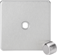 ML Accessories 1G Dimmer Plate - Brushed Chrome