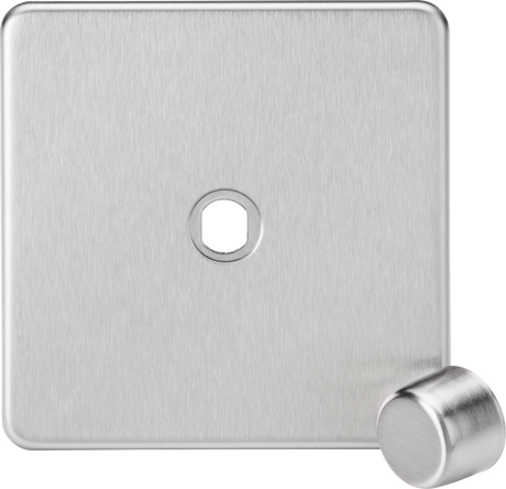 ML Accessories 1G Dimmer Plate - Brushed Chrome