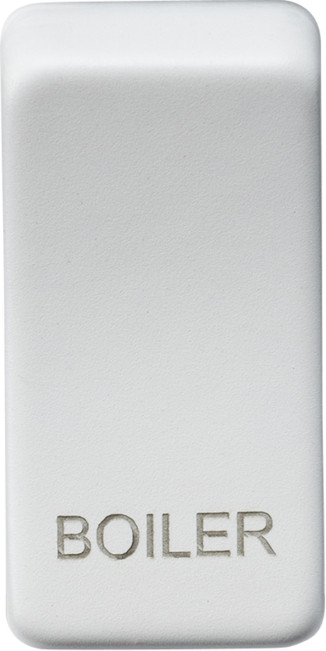 ML Accessories Switch Cover Marked BOILER in Matt White