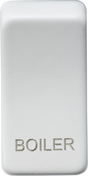 ML Accessories Switch Cover Marked BOILER in Matt White