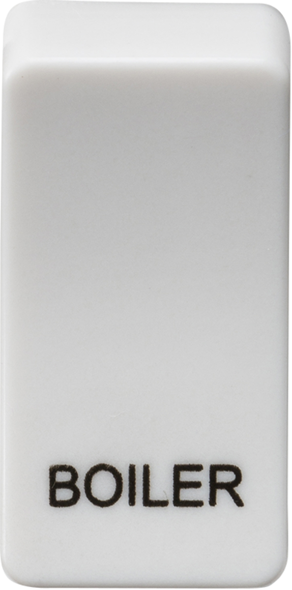 Switch cover marked BOILER - White