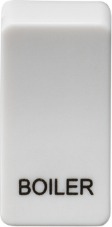 Switch cover marked BOILER - White