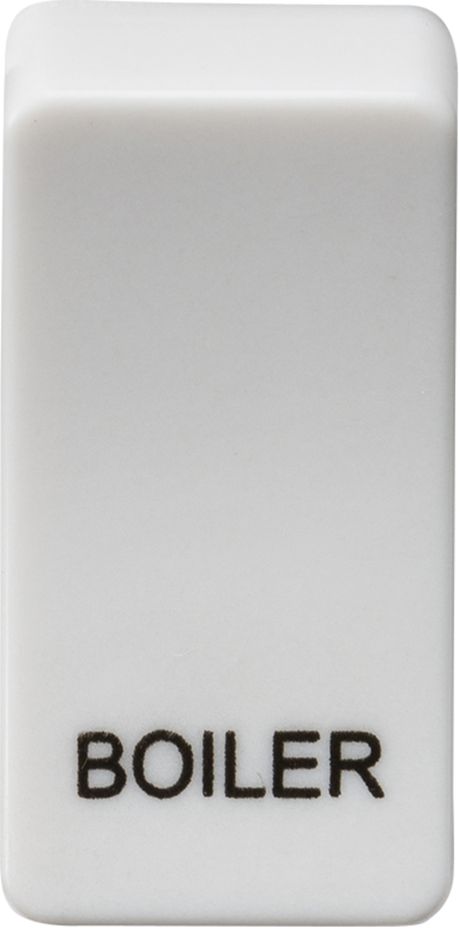 Switch cover marked BOILER - White