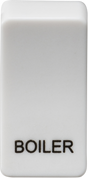 Switch cover marked BOILER - White