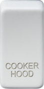 Switch Cover 'Marked COOKER HOOD' - Matt White