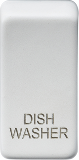 Switch Cover Marked Dishwasher - Matt White