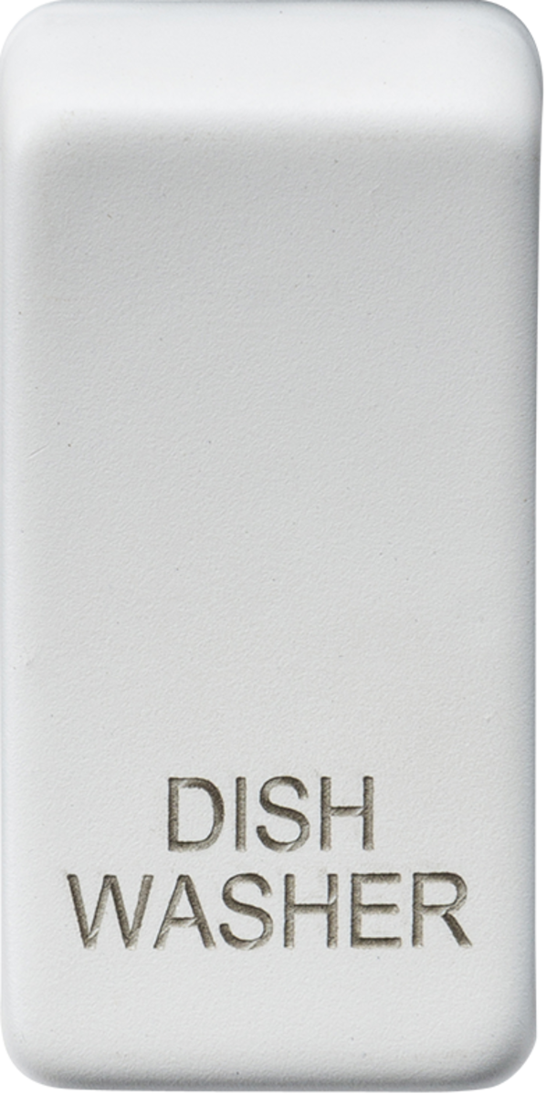 Switch Cover Marked Dishwasher - Matt White