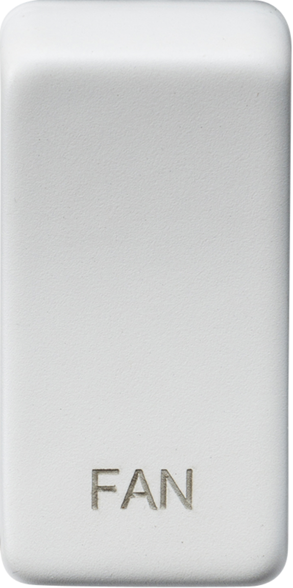 ML Accessories Switch Cover Marked FAN - Matt White