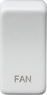 ML Accessories Switch Cover Marked FAN - Matt White