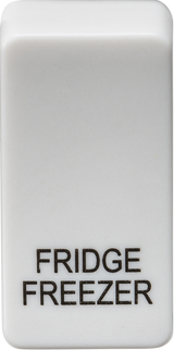 Switch Cover Marked 'FRIDGE/FREEZER' - White