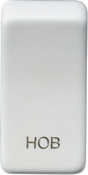 Switch Cover 'Marked HOB' - Matt White