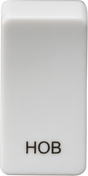 Switch Cover Marked HOB - White