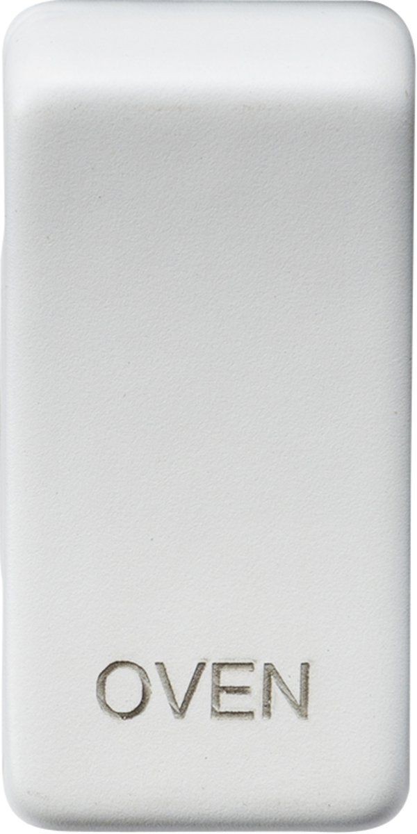ML Accessories GDOVENMW Switch Cover Marked OVEN - Matt White