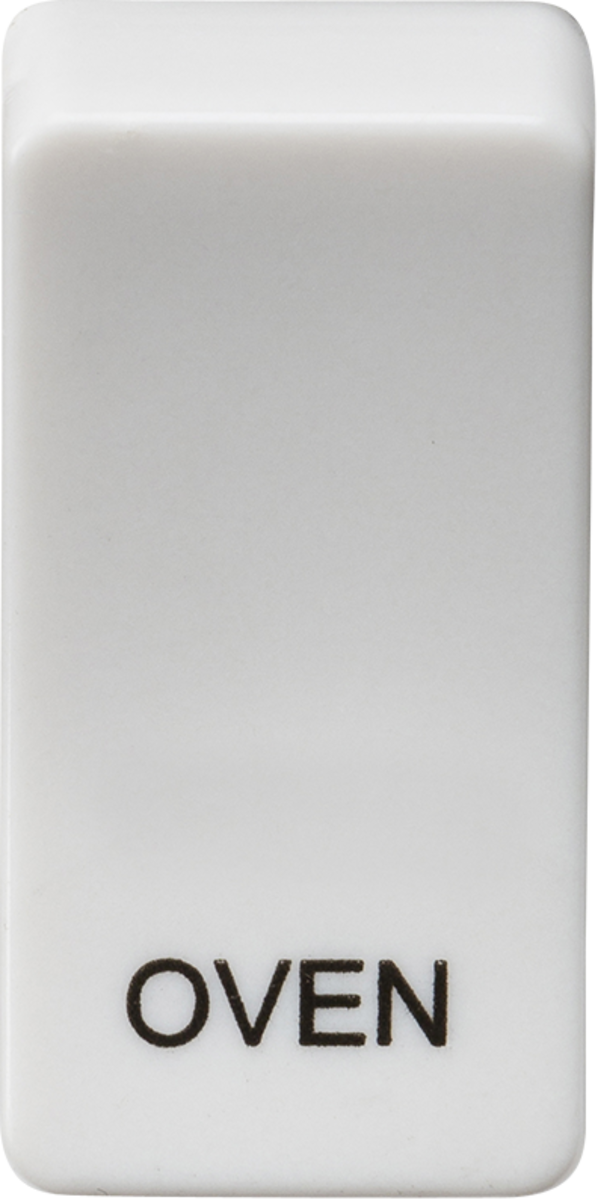 Switch Cover Marked OVEN - White