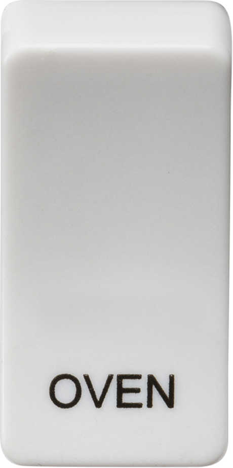 Switch Cover Marked OVEN - White