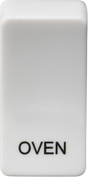 Switch Cover Marked OVEN - White