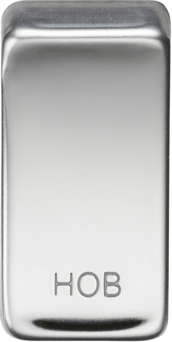 Switch Cover 'Marked HOB' in Polished Chrome