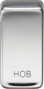 Switch Cover 'Marked HOB' in Polished Chrome